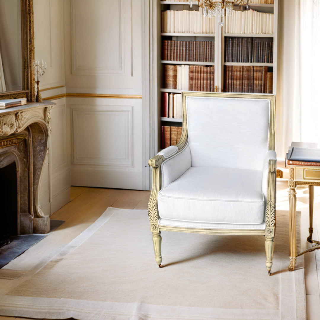 Furniture - The Luxembourg Armchair (White Linen)